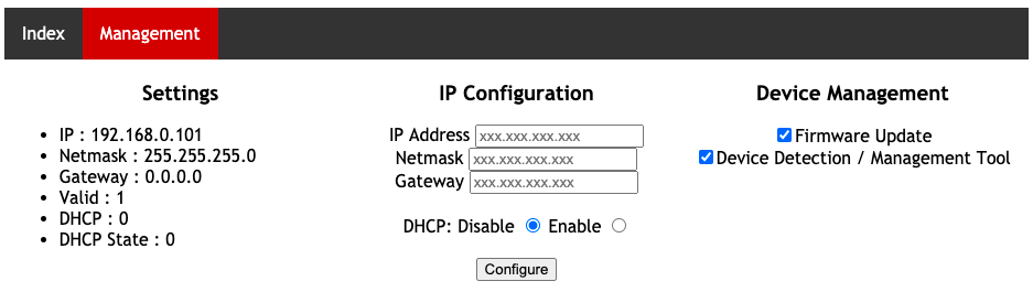 IP configuration using the example 07_http_ip_management